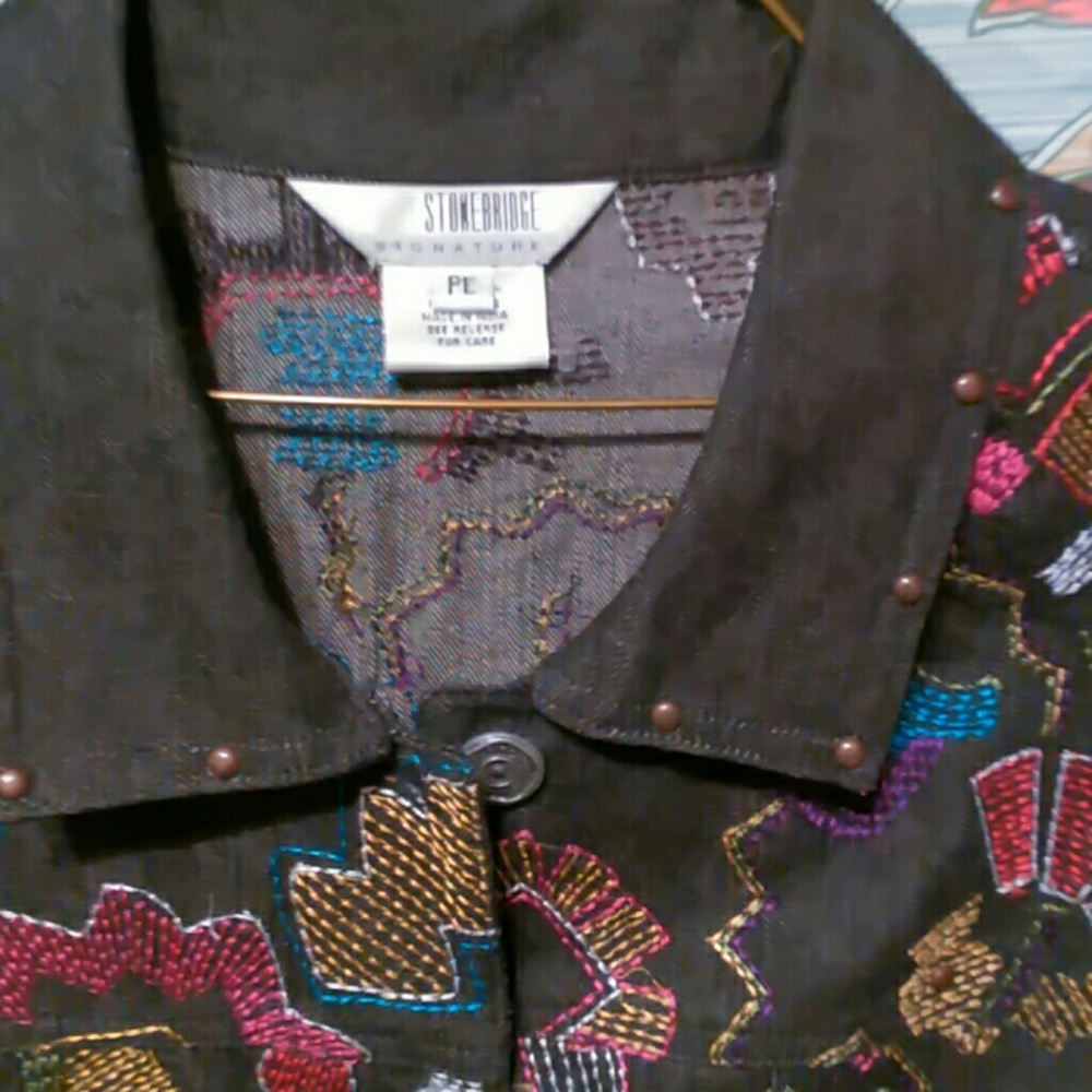Stonebridge Signature Black Denim Jacket View 6